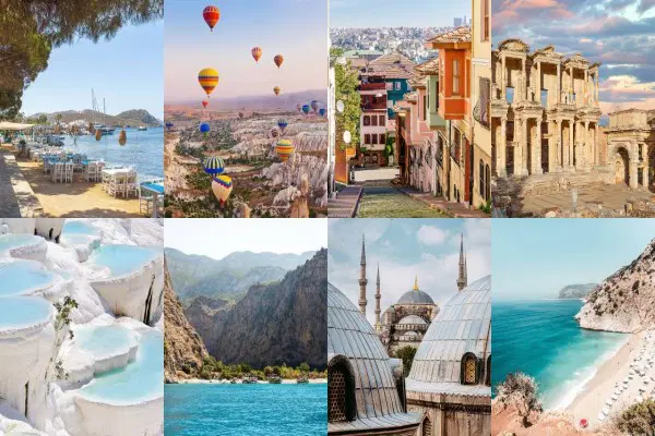 خريطة تركيا السياحية​